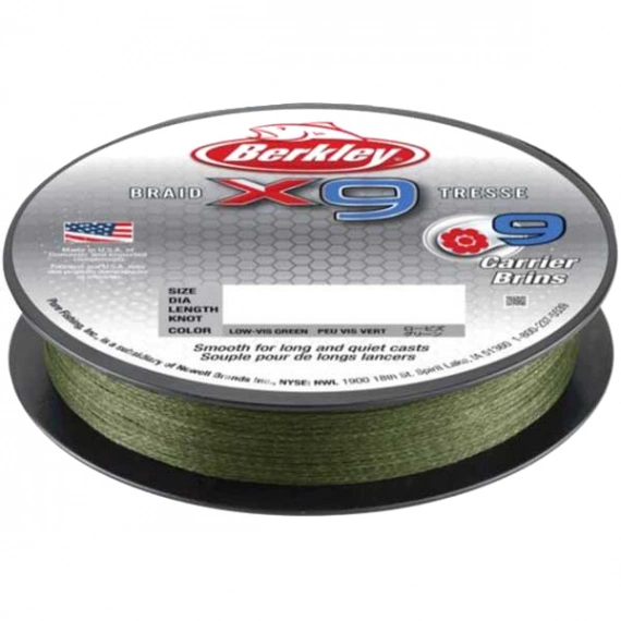 Berkley X9 0,30mm 150m Lo-Vis Green